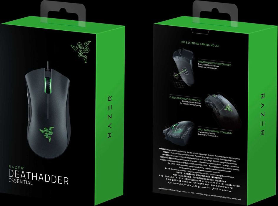 Mouse Gaming Razer DeathAdder Essential 6400 dpi RZ01-02540100-R3M1 nou sigilat