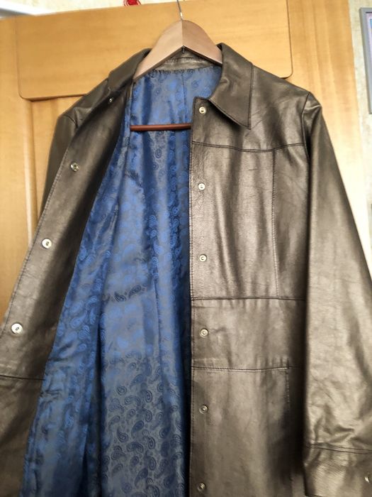 Продам кожанный плащ