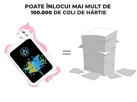 Tabletă de desen educativă copii tip scriere + presiune reutilizabi