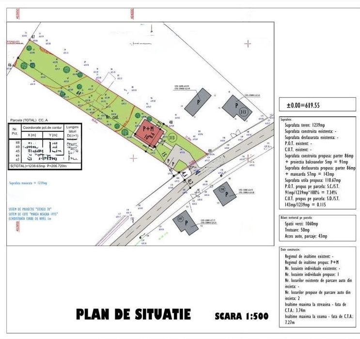 Teren Intravilan De Vânzare | 1.230 Mp | Aiton | Construcție Existentă