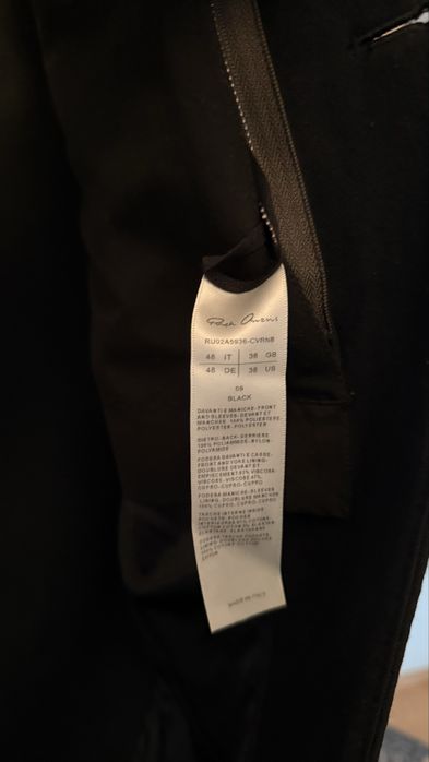 Palton / Coat Rick Owens Jumbo Tatlin - oversized - 48