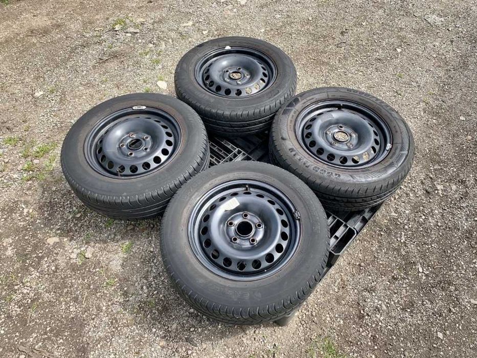 4бр.ДЖАНТИ+ГУМИ 15 5x112-Vw Caddy,Golf 6,Touran,Skoda,Seat,Audi