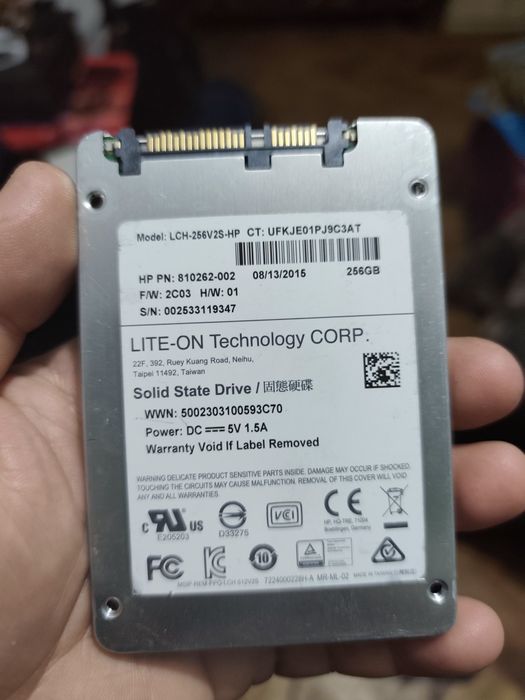 Ssd Liteon 256gb 100%