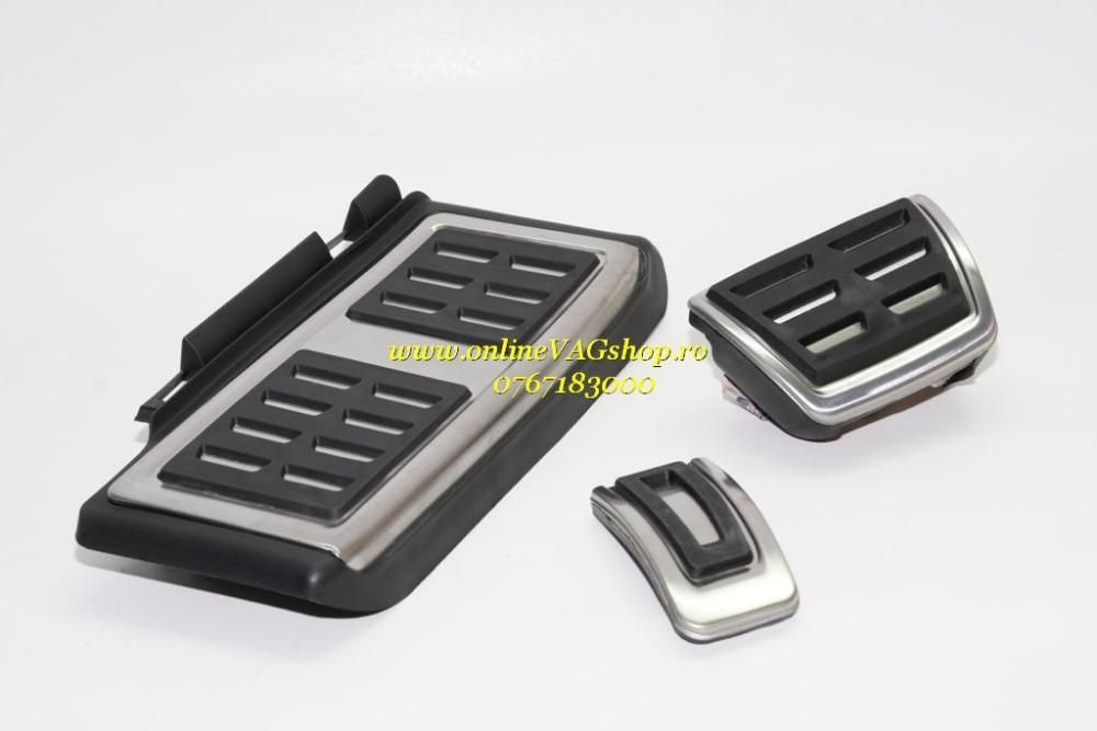 Set pedale inox + Footrest transmisie automata DSG VW Passat B8, Skoda
