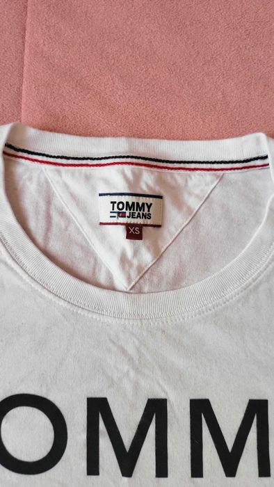 Бяла тениска Tommy Hilfiger