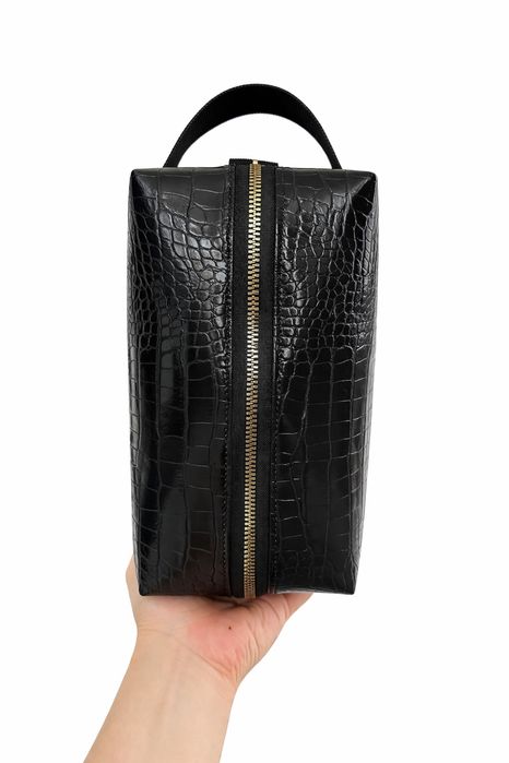 Несесер от еко кожа - стилен и практичен, ръчна изработка