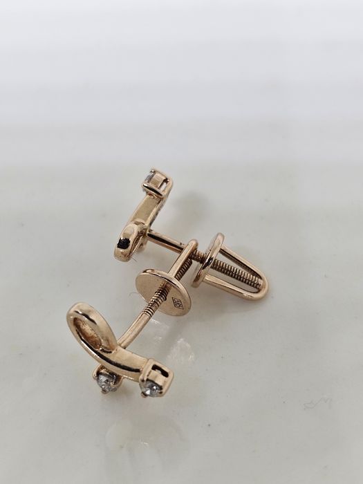 Пуссеты бриллианты 585