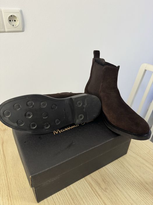 Ghete de piele Întoarsă Massimo Dutti