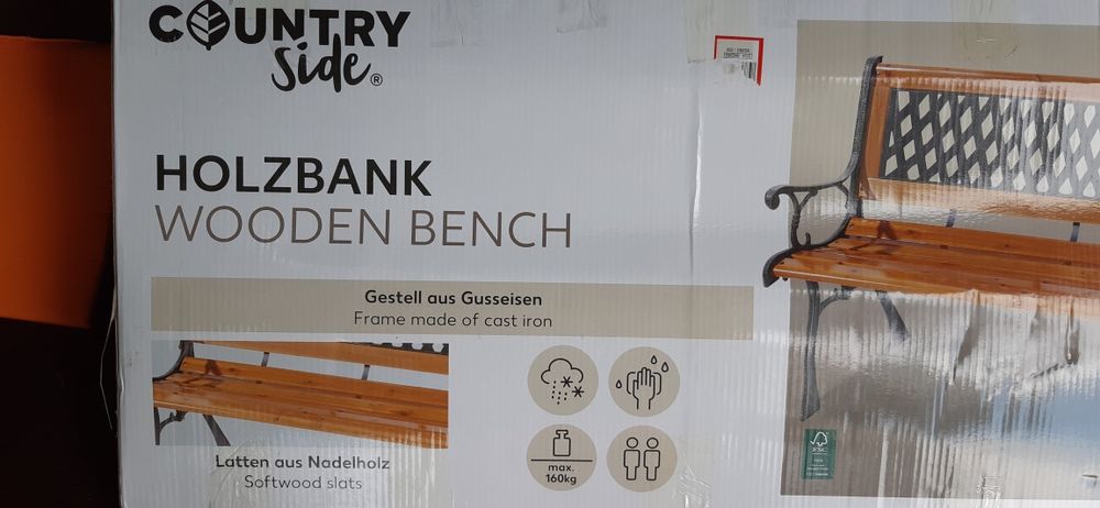 Băncuță cu picioare din fontă