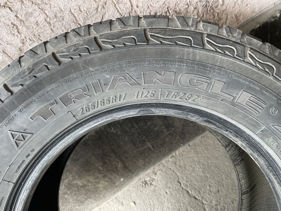 Шины 3шт трианжл 265,65 р17