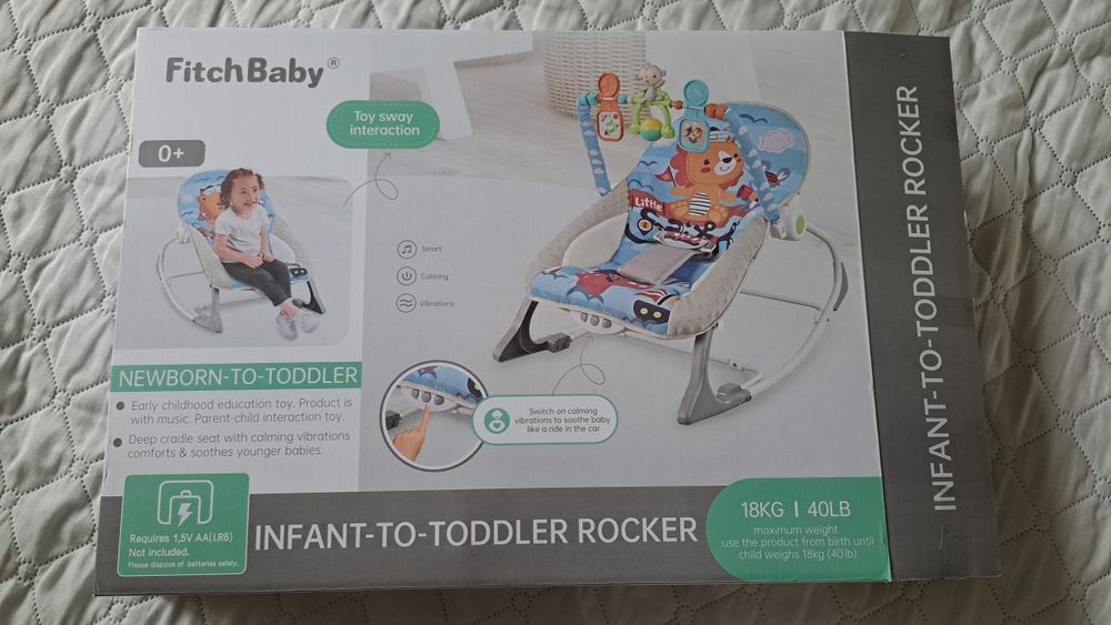 Бебешки шезлонг Chipolino Baby Spa – син, като нов.