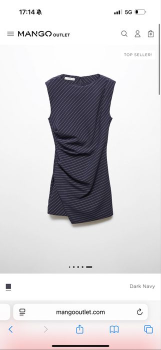 Манго рокля на ивици