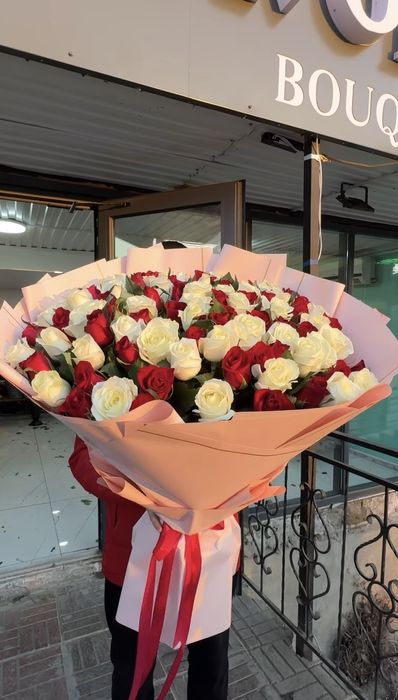 Букет роз 201штук свежие