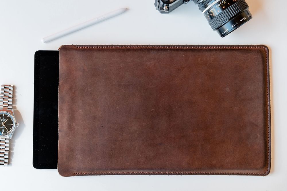 Husă Samsung/Apple pentru tabletă din piele naturală