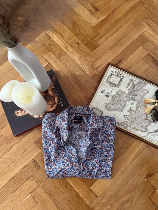 Cămașă JOOP! Slim Fit florală bărbați, mărimea 39 / 15½