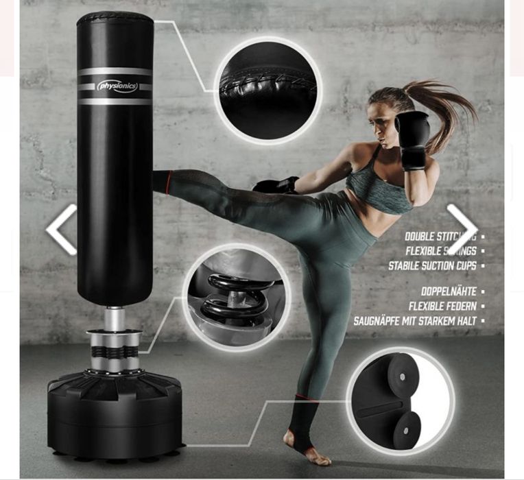 Sac de box+Manusi si Bandaje mobil,portant ideal pt. Acasa nou sigilat