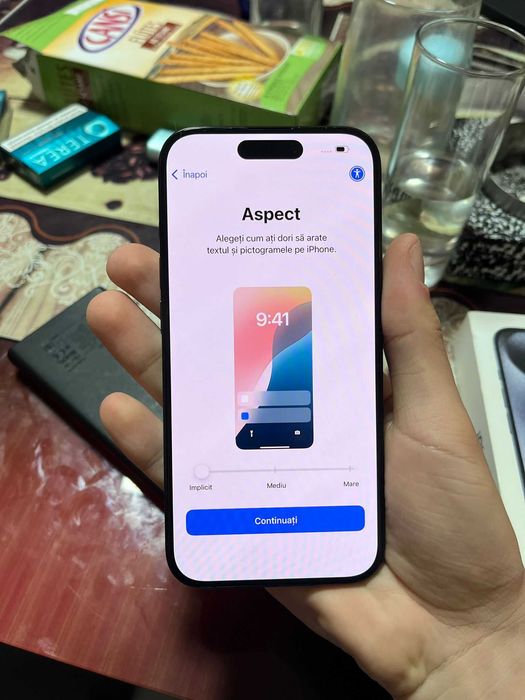 iPhone 15 pro albastru 256 gb