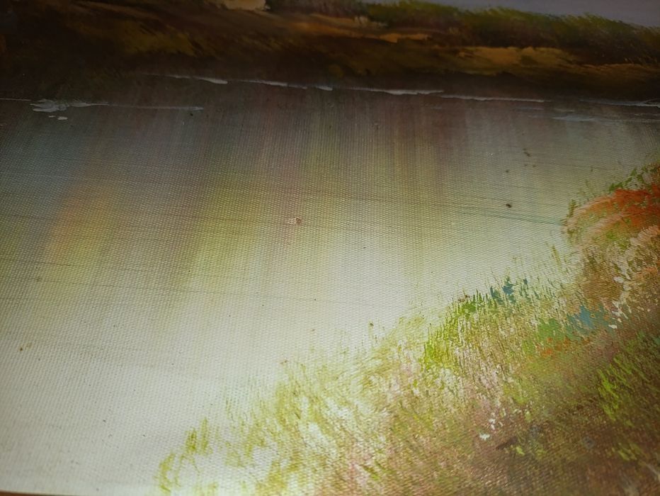 Tablou Pictat "Lacul Munților la Răsărit" Anul 1998