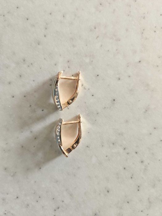 Серьги Соколов, с фианитами