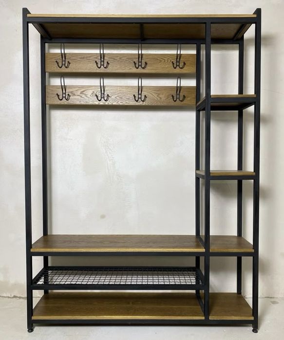 Прихожая лофт . Полка для обуви. Loft prixojka