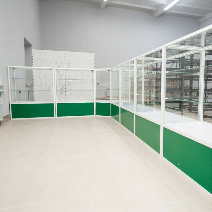 Прилавок витрина, стеклянная, metal oynaly vitrina va prilavkalar