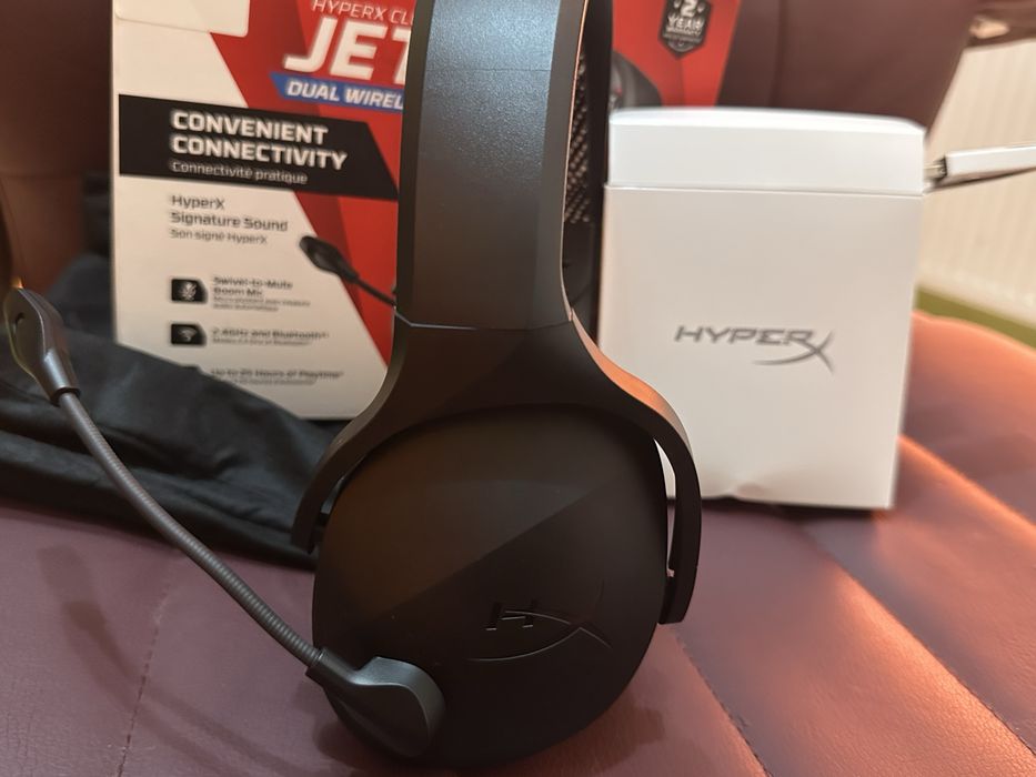 НОВИ БЕЗЖИЧНИ гейминг слушалки HyperX Cloud JET Wireless PC/PS4,5/MAC