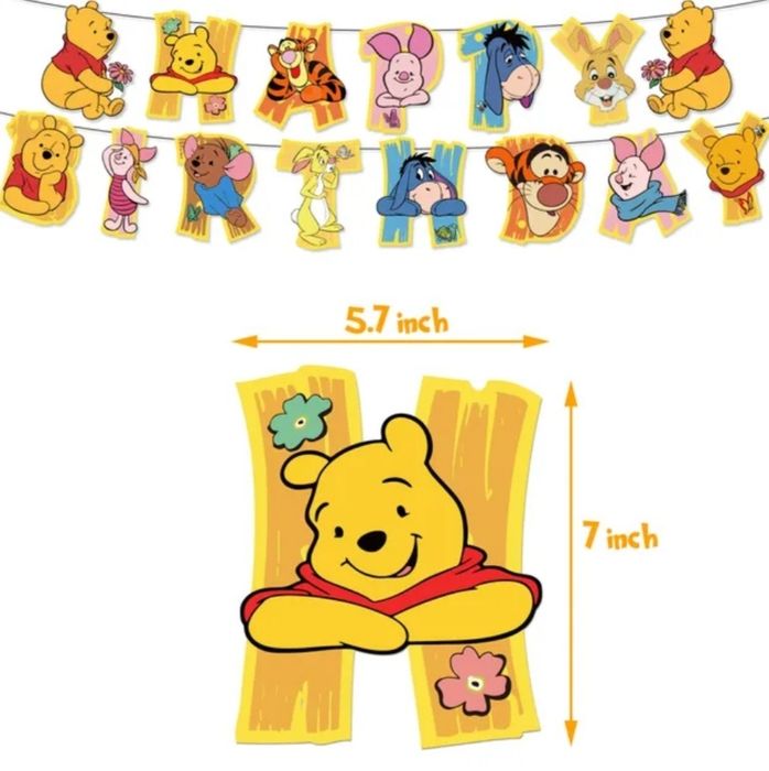 Парти сет украса ,,Мечо пух"