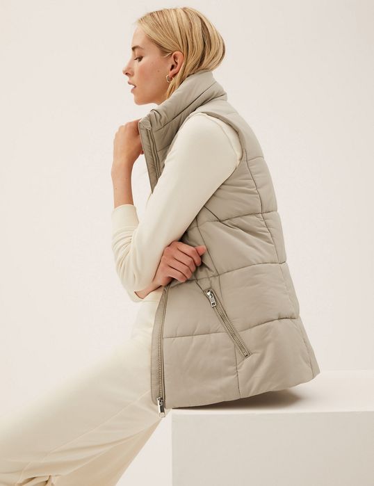 Vesta de dama Mark and Spencer culoare bej nou mărime 38 M