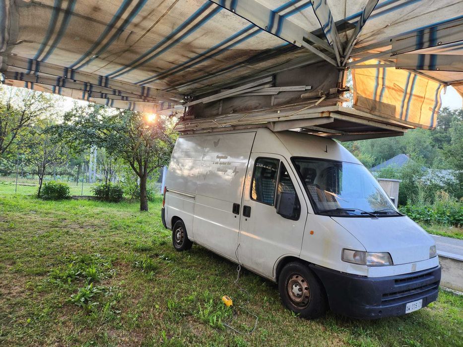 Fiat Ducato cu prelata pentru piata