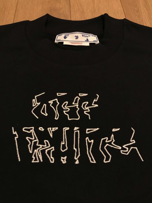 OFF-WHITE MOTIF ARROW print, суичър, размери: S,M,L,XL и XXL