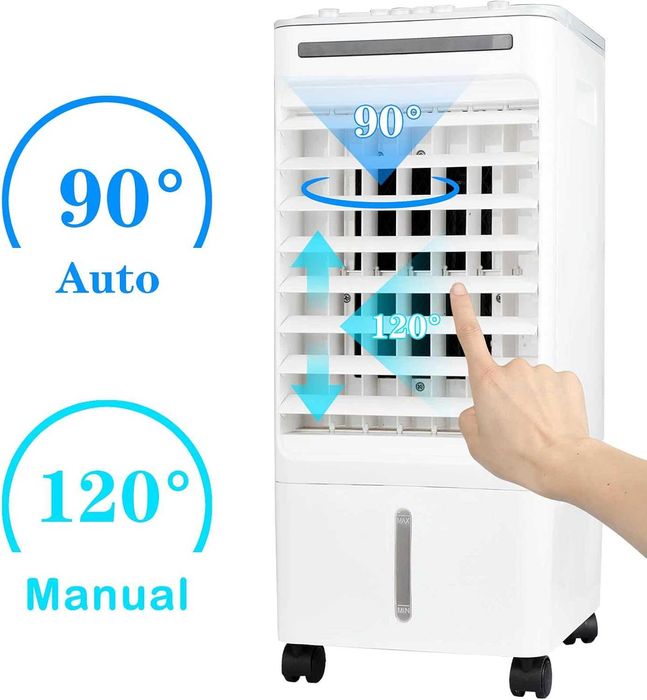 Racitor Aer Portabil SONBION 4 in 1 Ventilator Umidificator Purificator Rezervor 5L 3 Viteze Silentios 50dB Clima Mobila Casa Birou 4 Pastile Gheata