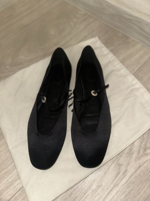 Балетки Zara атласные