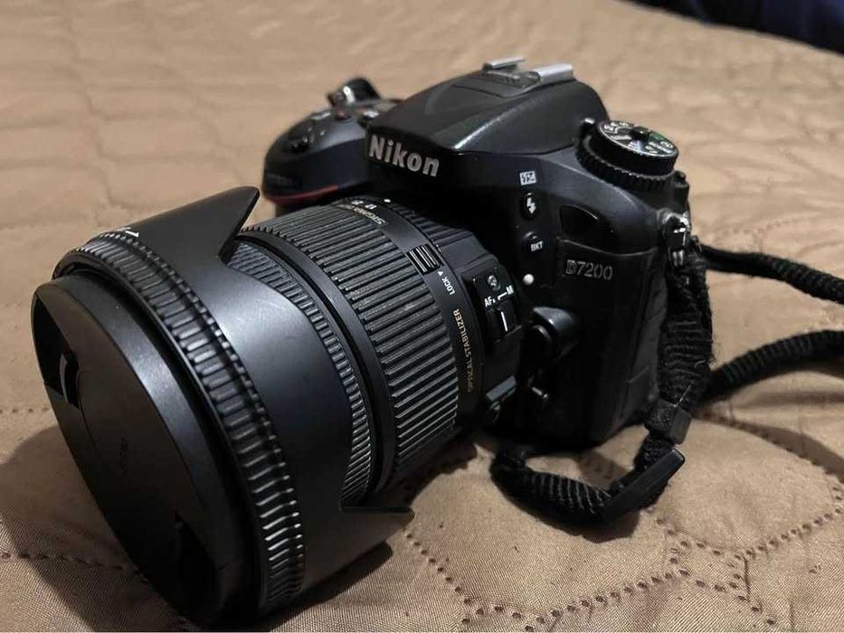Фотоапарат Nikon D7200 + Обектив Sigma 17-50mm f/2.8 EX DC OS HSM за Nikon