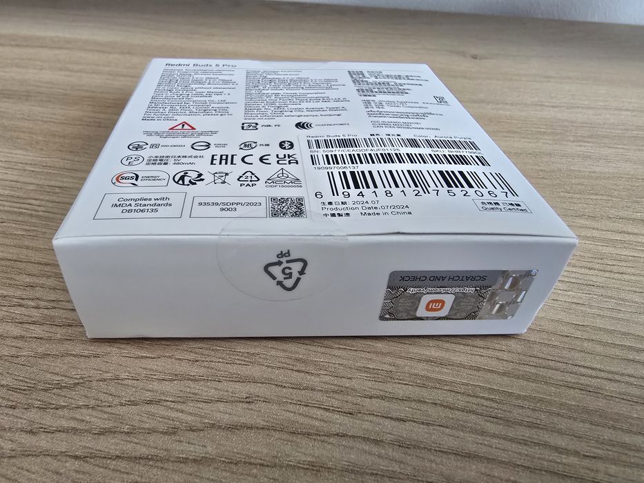 Casti Redmi Buds 5 Pro, noi, sigilate, Bluetooth, IP54, Multipoint connection, Fast pair, Purple