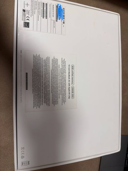 MacBook air 13,3 inch 2020 чип М1