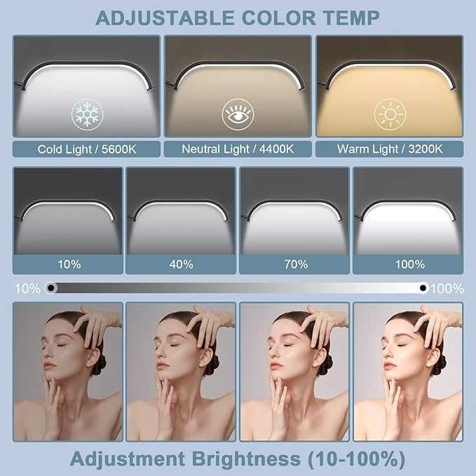 Lampă de podea LED, lampă cosmetică pentru gene