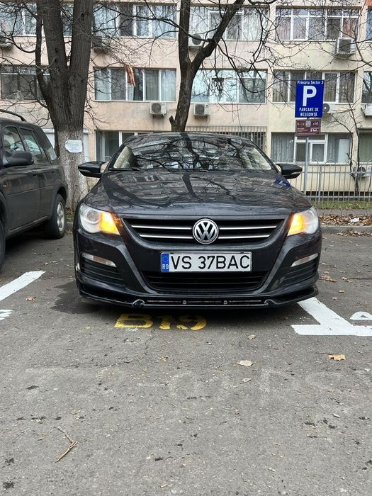 Spoiler Fusta Lip Prelungire Bara Față Volkswagen Passat CC NFL Negru