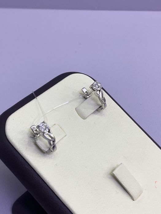 Серьги с бриллиантом/ #MA807373