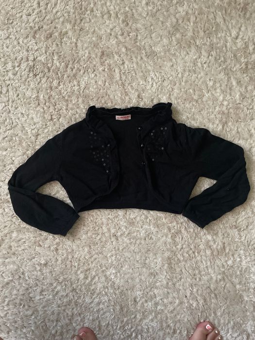 Детска черна  жилетка