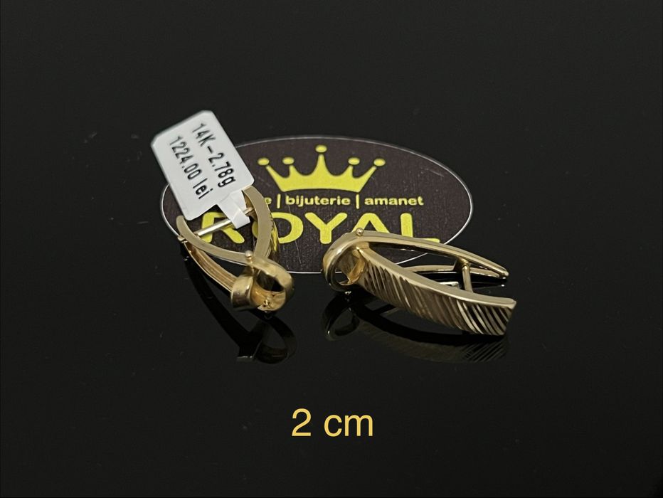 Bijuteria Royal CB: Cercei dama aur 14k 2,78gr