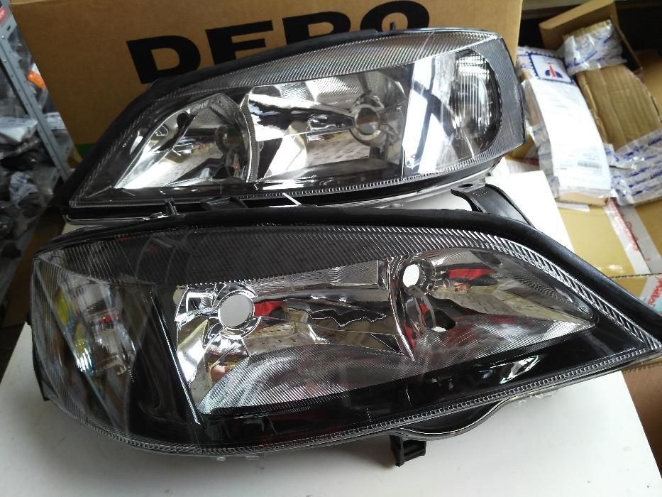Фар стоп фарове черни ОПЕЛ АСТРА Opel Astra G Светлини Bertone black гр ...