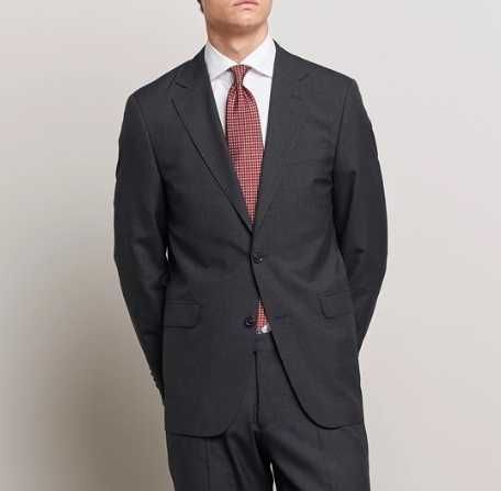 Sacou blazer de lux 50 L slim Oscar Jacobson lana super 120's gri