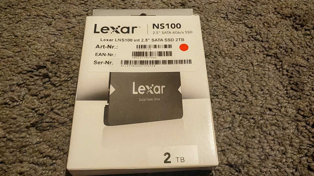 Нов ! Lexar NS100 2TB SSD диск, сив, SATA 6 Gb/s, 2.5