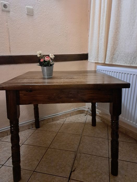 85см на 85см дървена трапезария маса