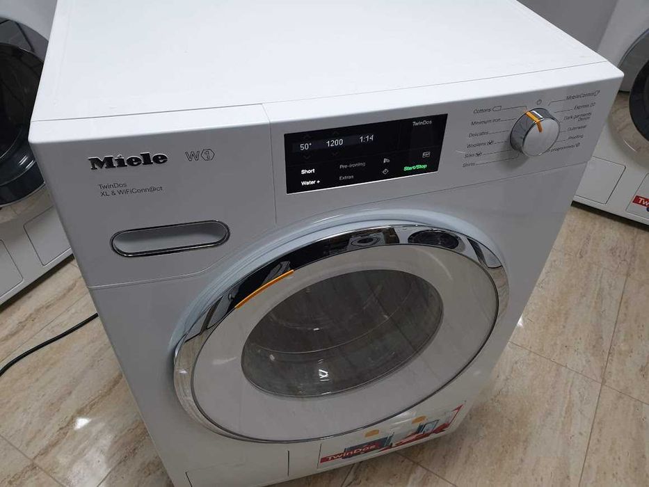 UK Miele 9кг 1600rpm Wi-Fi TwinDos Пералня Миеле 12м Гаранция