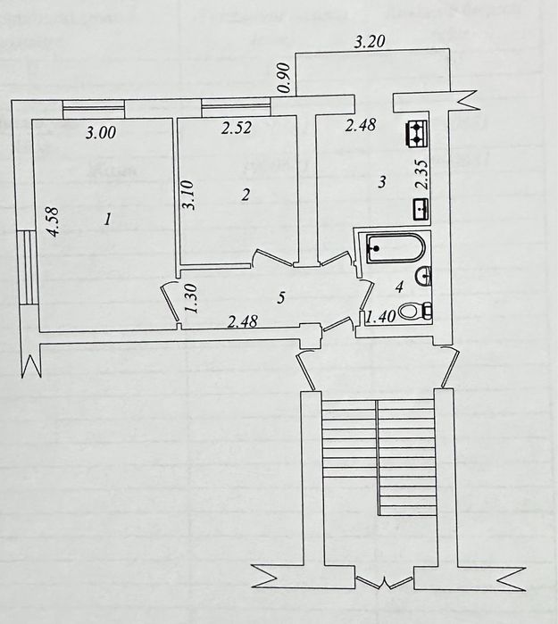 Аренда Метро БИЙ 2/2/4 пустая Свая ремонт средний