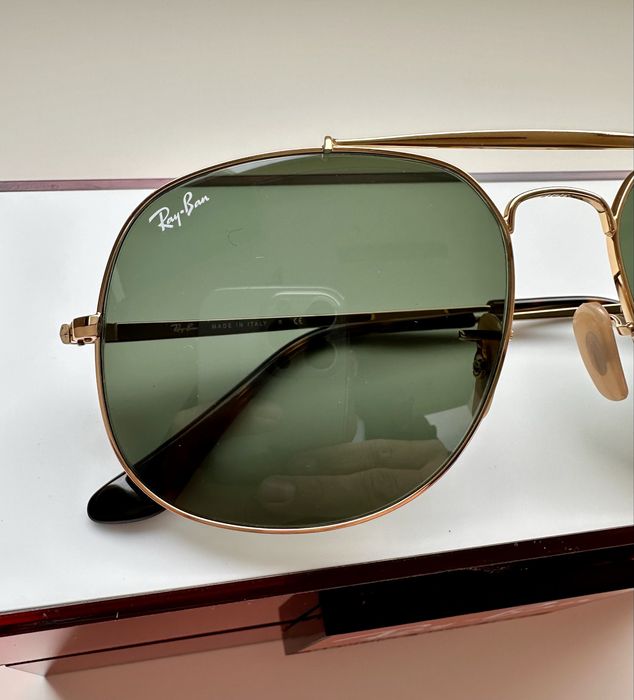 Ray Ban RB3561 Gold Green G15 Aviator 57-17 като нови