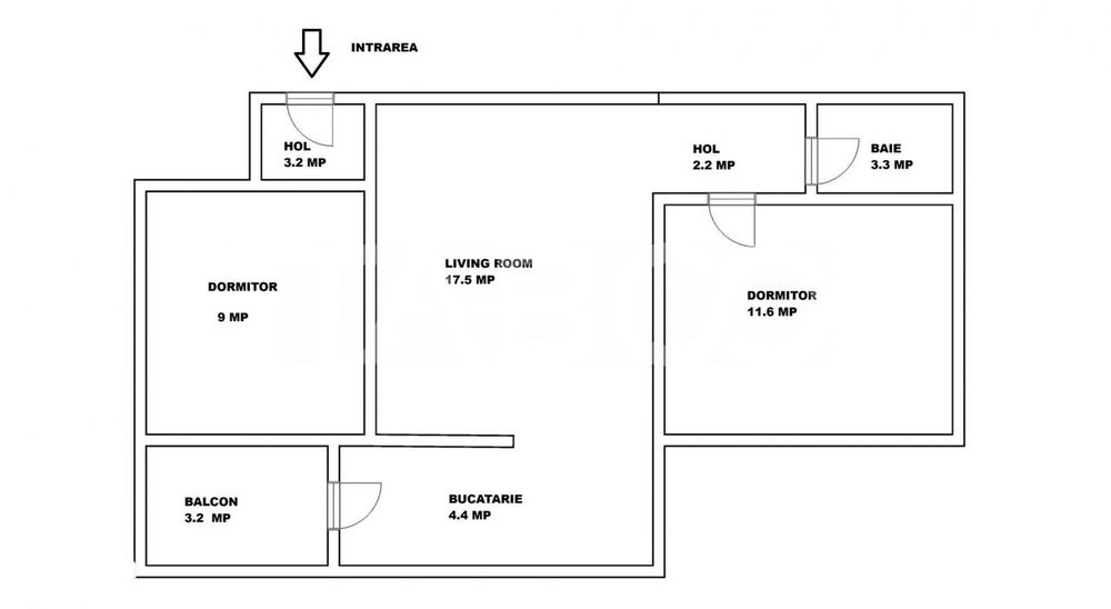 Apartament de vanzare cu 3 camere si balcon Mihai Viteazul lift