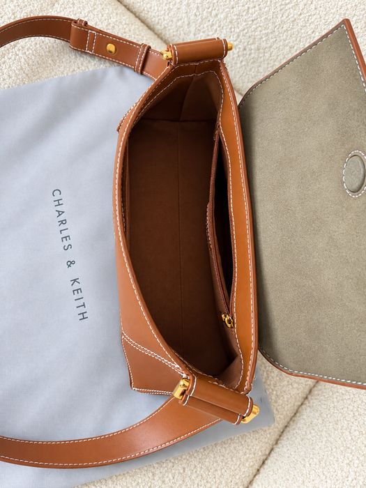 Сумка Charles & Keith Nasrin Geometric Shoulder Bag, оригинал, пыльник