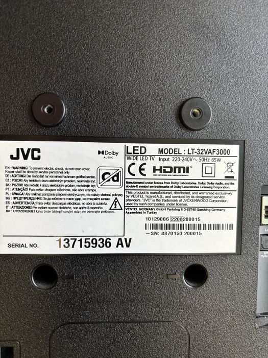 Телевизор JVC  32”